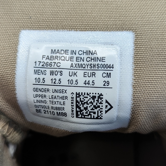 Converse Chuck 70 Crafted Mixed Material Nomad Khaki Hi-Top Sneakers Men’s 10.5 - Picture 10 of 10